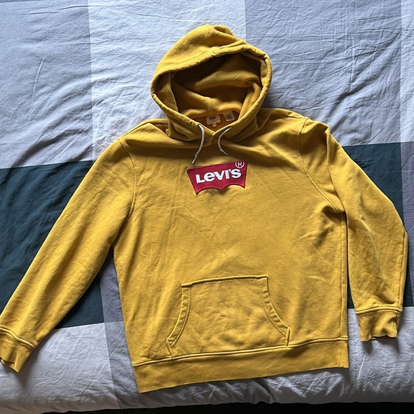 *VINTAGE* yellow Levi’s hoodie XXL - Picture 2 of 8